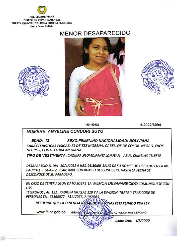 persona desaparecida